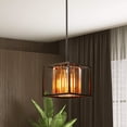 thumbnail image 1 of ESCENA Crystal Pendant Light with Metal Cage, One-Light Industrial Mini Pendant Lighting Fixture, Pendant Ceiling Hanging Light Fixture for Dining Room Kitchen Island Foyer, 1 of 7