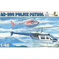 thumbnail image 1 of ESCI 1:48 AB-206 Police Patrol Helicopter Plastic Model Kit #4068, 1 of 1