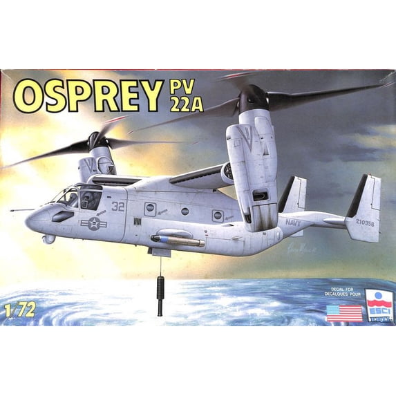 ESCI ERTL 1:72 Osprey PV 22A Plastic Aircraft Model Kit #9084U