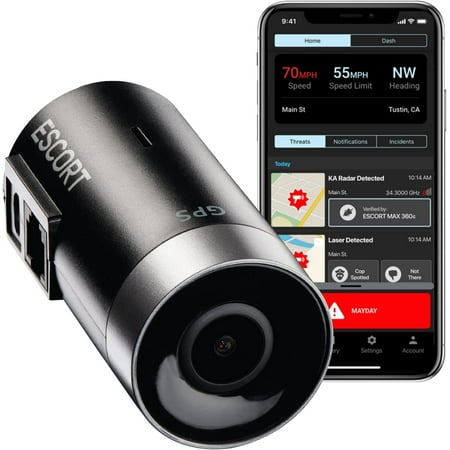 ESCORT M2 Smart Dash Cam - 1080p Full HD Video Radar Mounted Dash Camera, Dual Band Wi-Fi & CarPlay