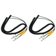 thumbnail image 1 of ESD Grounding Cable Cord with Alligator Clip, 5m/197" Yellow AntiStatic Ground Wire Elastic Cable,  2 Pack, 1 of 4