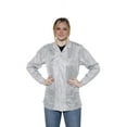 thumbnail image 1 of ESD Jacket - Medium Weight Anti-Static Fabric, Lapel Collar, Snap Cuff - Unisex Adult, 1 of 8