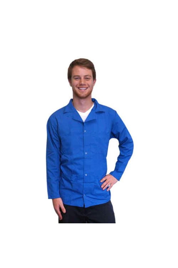 ESD Jackets: Heavy Weight 5049 Fabric, Lapel Collar, Snap Cuff