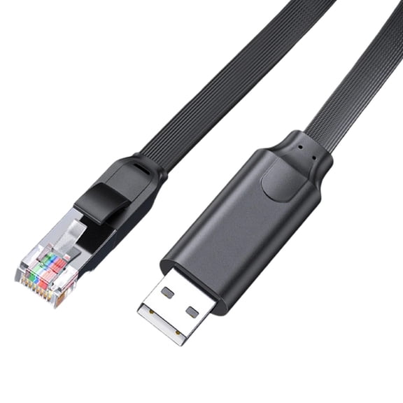ESD Protect USB to RJ45 Console Cable Multi System Compatibility for Easy Device Configuration and Communication