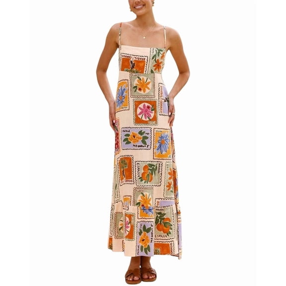 ESEA womens Linen-Blend Dress, 2