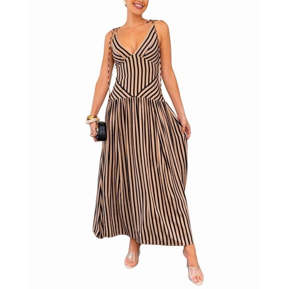 ESEA womens  Linen-Blend Midi Dress, 4