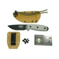 thumbnail image 1 of ESEE 3S Fixed Blade Knife Black Serrated 1095 Carbon Steel & Gray G10 Knives, 1 of 2