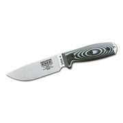 ESEE Knives ESEE-4 3D Fixed Blade Knife 4.5 Drop Point CPM S35VN Stonewashed Blade G-10 Handle Gray