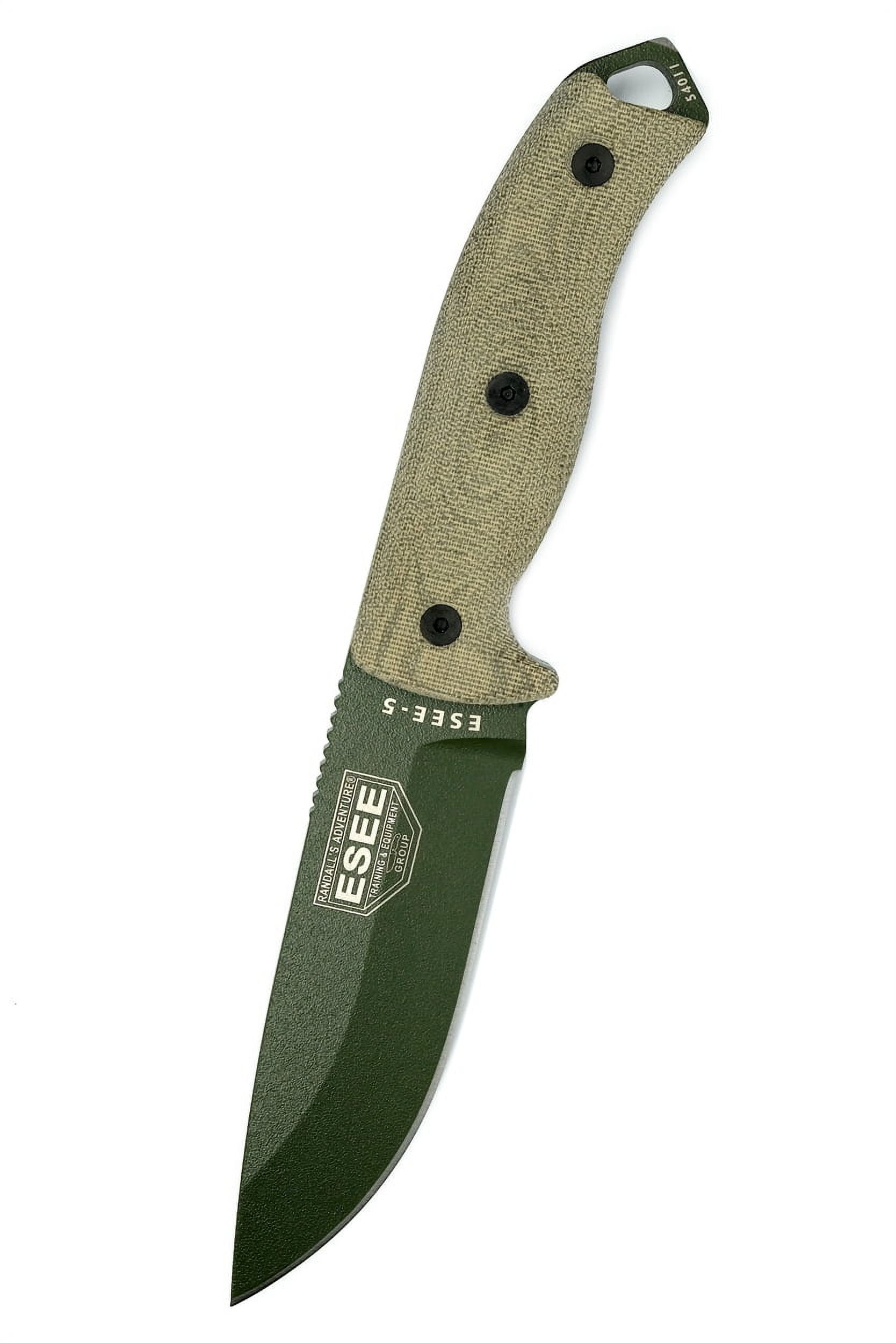 ESEE Izula-DE Fixed Blade Knife With Micarta Handles & Polymer Sheath (Dark Earth)