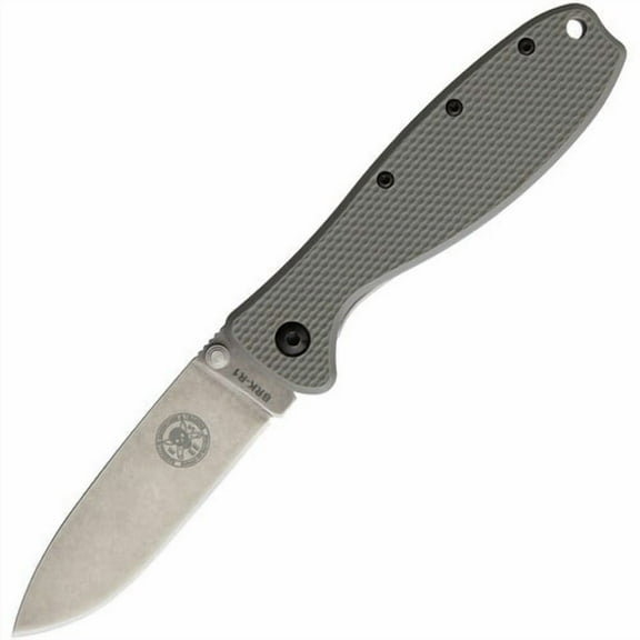 ESEE BRKR1FG Gray Zancudo Framelock Folding Knife Pocket Folder