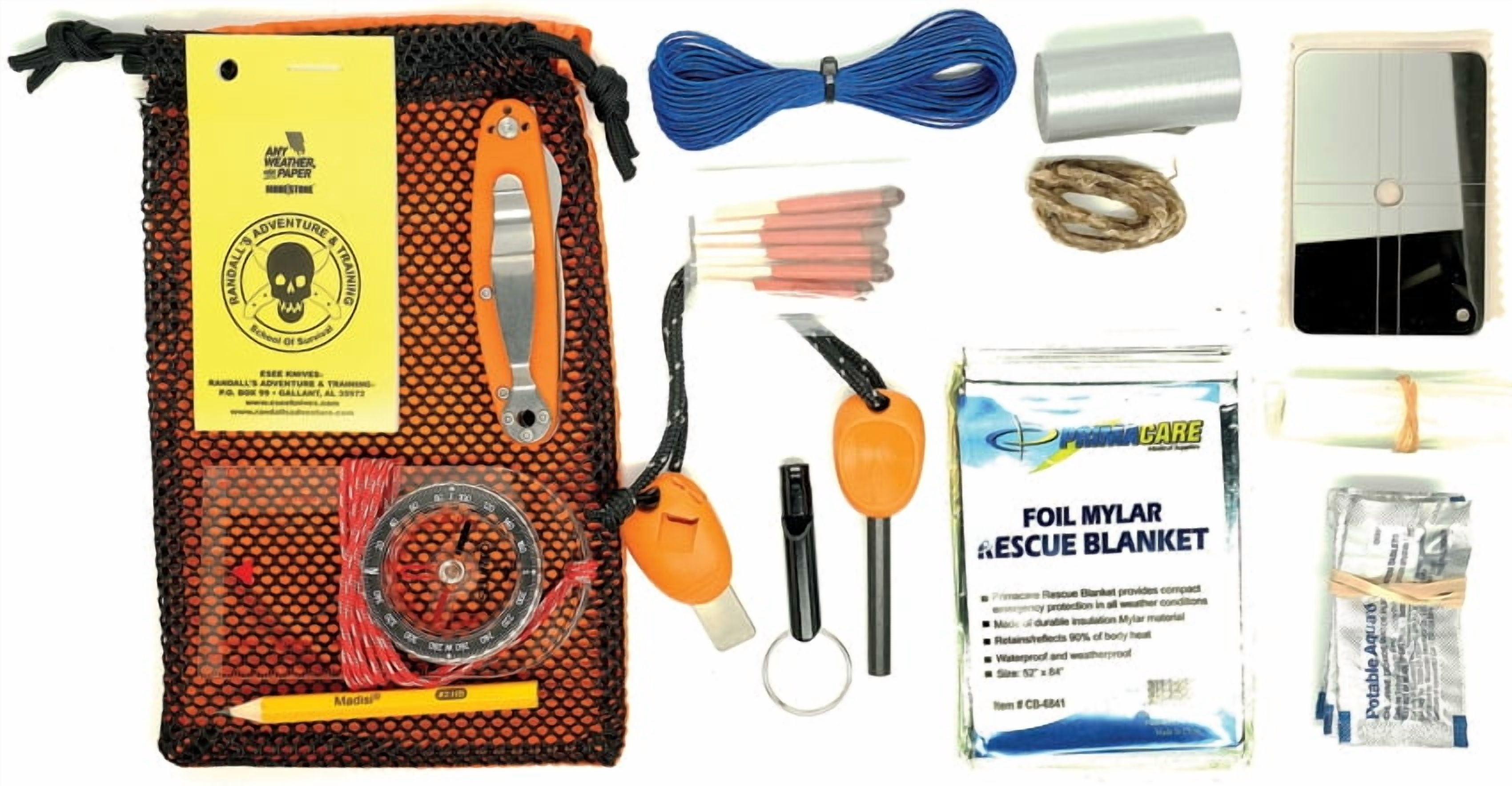 ESEE ESSENTIALS KIT Essentials Emergency Surival Tools Kit w/ Storage Bag