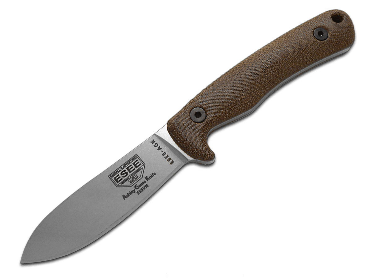 ESEE Knives Ashley Game Knife CPMS35VN Stainless & Canvas Micarta