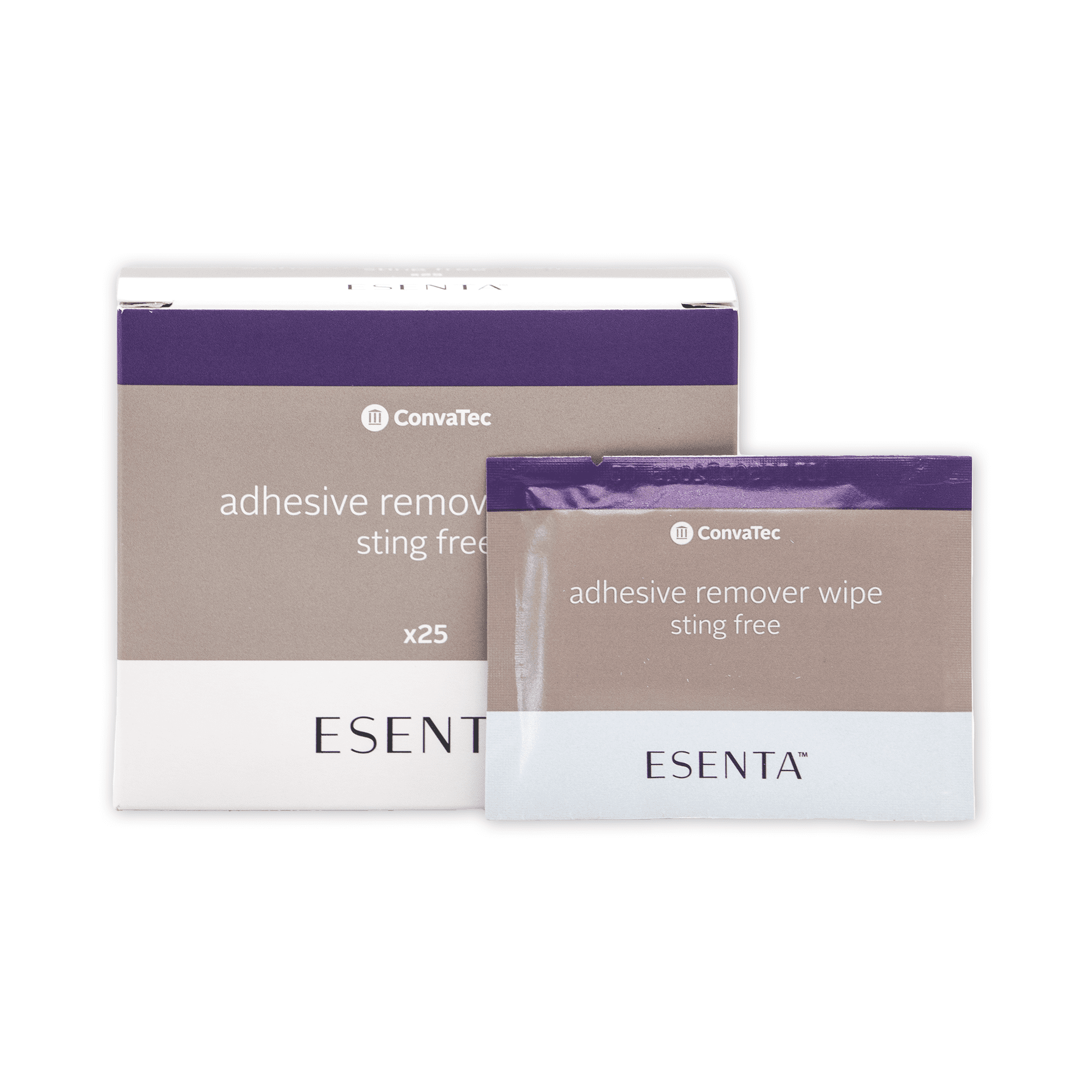 ESENTA Adhesive Remover Wipes for Around Stomas and Wounds, Sting Free