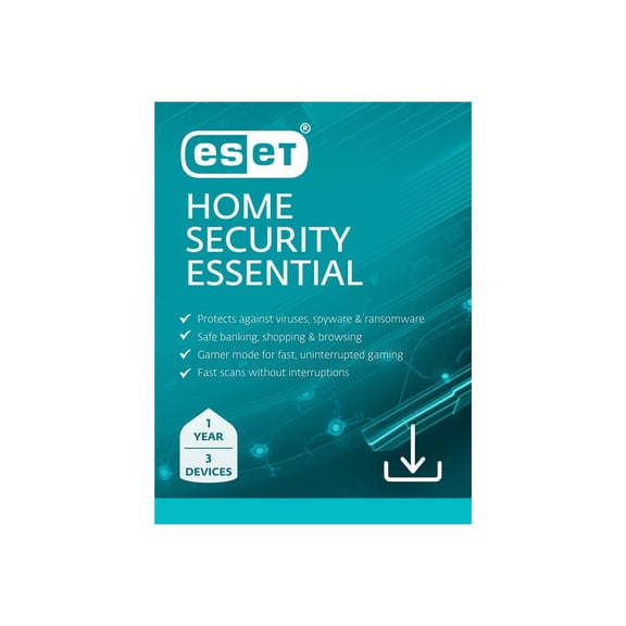 ESET Home Security Essential 1 Year, 3 Device [Digital Download]