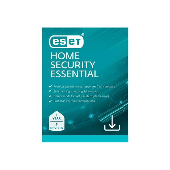 ESET Home Security Essential 1 Year, 5 Device [Digital Download]