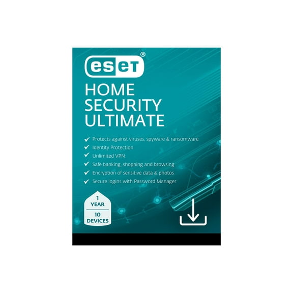 ESET Home Security Ultimate 1 Year, 10 Device [Digital Download]
