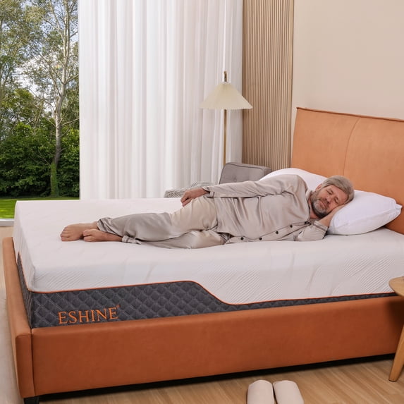 ESHINE 14 inch Hybrid Memory Foam Mattress for adjustable bed, King
