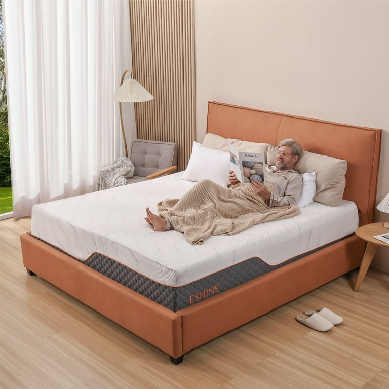ESHINE 14 Cool Gel Memory Foam Hybrid Mattress Certified Quality for Adjustable Queen Beds Walmart