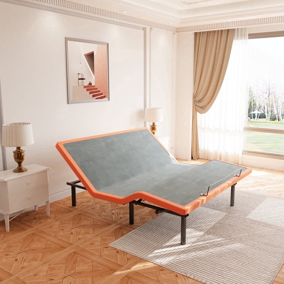 ESHINE Adjustable Bed Frame King, Wireless Remote&Bluetooth App Control, 5 Minutes Installation, Head and Foot Incline, 2000 Series