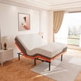 thumbnail image 1 of ESHINE Adjustable Bed Frame Queen + Memory Foam Hybrid 12 inch Mattress, with Mattress, Wireless Remote&Bluetooth App Control, 5 Minutes Installation, Head and Foot Incline, 1 of 11