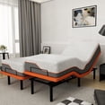 thumbnail image 1 of ESHINE Adjustable Bed Frame Split King + Memory Foam Hybrid 14-inch Mattress, with Wireless Remote&Bluetooth App, Head and Foot Incline, 2000 Series, 1 of 12