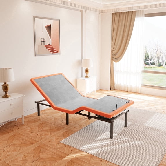 ESHINE Adjustable Bed Frame Twin XL, Wireless Remote&Bluetooth App Control, 5 Minutes Installation, Head and Foot Incline, 2000 Series
