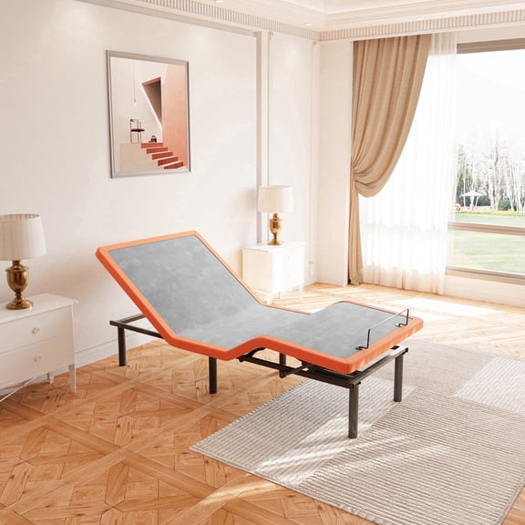 ESHINE Adjustable Bed Frame Twin XL, Wireless Remote&Bluetooth App Control, 5 Minutes Installation, Head and Foot Incline, 2000 Series