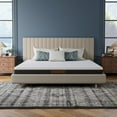 thumbnail image 1 of ESHINE Split King Adjustable Bed Frame-14 inch Memory Foam Mattress, with Massage, Wireless Remote, USB, Under Bed Light, Head and Foot Incline, Gray, 1 of 7
