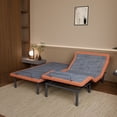thumbnail image 1 of ESHINE Split King Adjustable Bed Frames Base, with Massage, Pillow-tilt, Ergonomic Incline, Zero Gravity, Dual USB Port, Under Bed Light (2 Twin-XL), 1 of 8