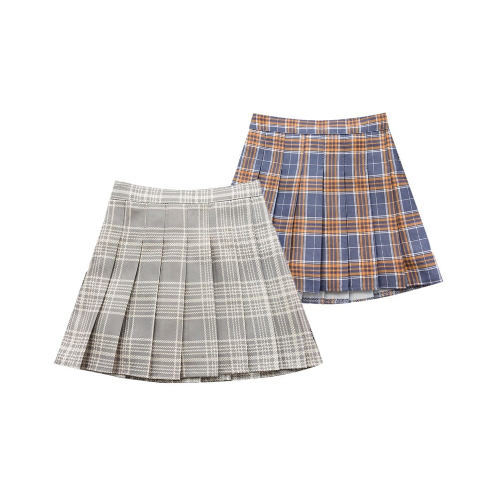 Girls Tennis Skirt DREAM BUS Girl Pleated Skirts Built In Shorts