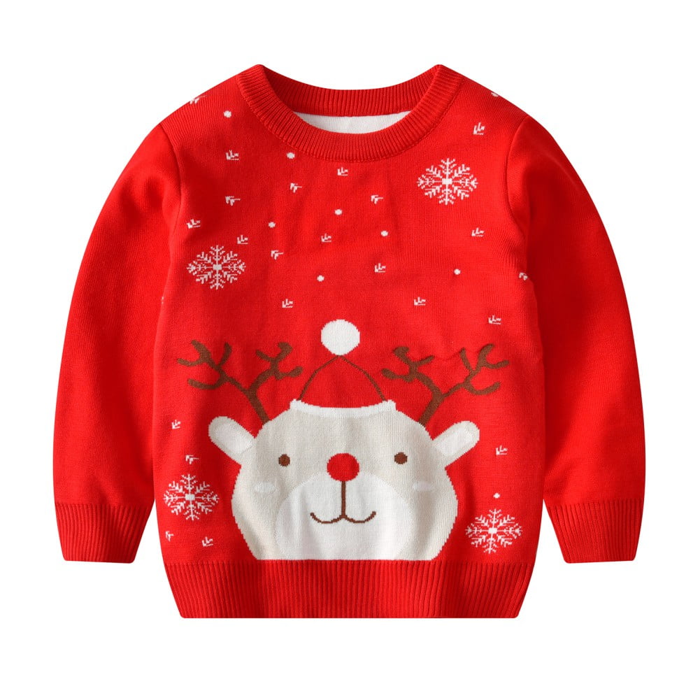 Kids' Hooded Christmas Sweater-Chest 26 main image 1