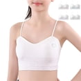 thumbnail image 1 of ESHOO 4 Packs Big Girls Wireless Training Bra Padded Sports Bras Crop Bralette Camisole Vests, 8-16 Years, 1 of 1