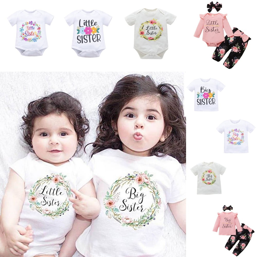 Big sister little sister matching shirts top
