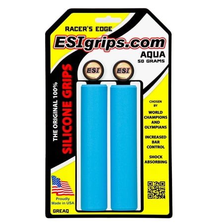 ESI 30mm Racer's Edge Silicone Grips: Aqua
