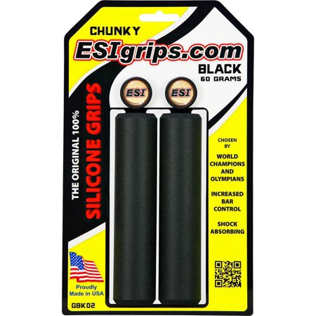 ESI Bar Grips MTB Chunky Silicone Black One Size