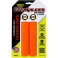 thumbnail image 1 of ESI grips MTB Ribbed Chunky Silicone Grips, Orange, 1 of 2