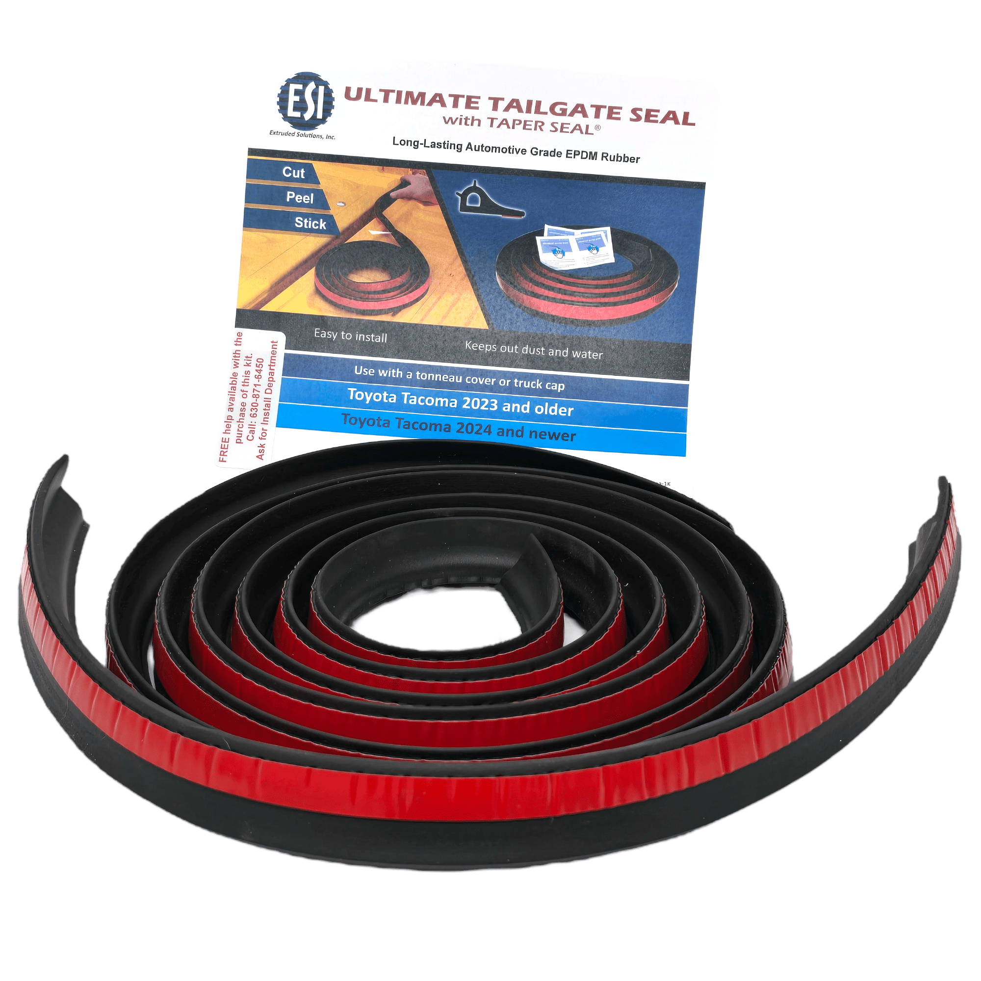 ESI Ultimate Tailgate Seal with Taper Seal Compatible with Toyota Tacoma