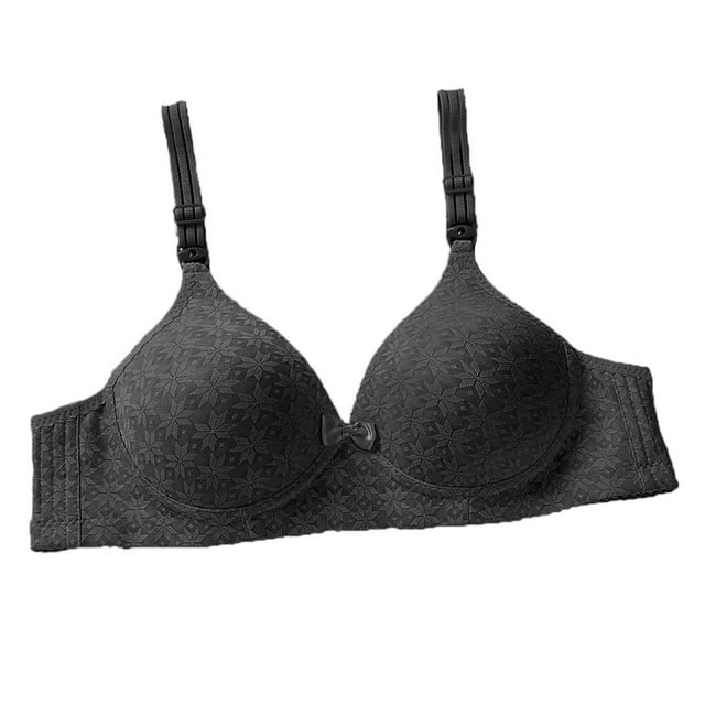 ESIGTZO Women's Small Chest Gathered Breast Bra Comfortable Breathable