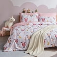 thumbnail image 1 of Sleep Zone Kids Twin Bedding Comforter Set - 5 Pieces Super Cute & Soft Bedding Sets & Collections with Comforter, Sheet, Pillowcase & Sham - Fade Resistant Easy Care (Pink Sheep), 1 of 7