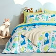 thumbnail image 1 of Sleep Zone Kids Full/Queen Bedding Comforter Set - 7 Pieces Super Cute & Soft Bedding Sets & Collections with Comforter, Sheet, Pillowcase & Sham - Fade Resistant Easy Care (Cute Dino), 1 of 7