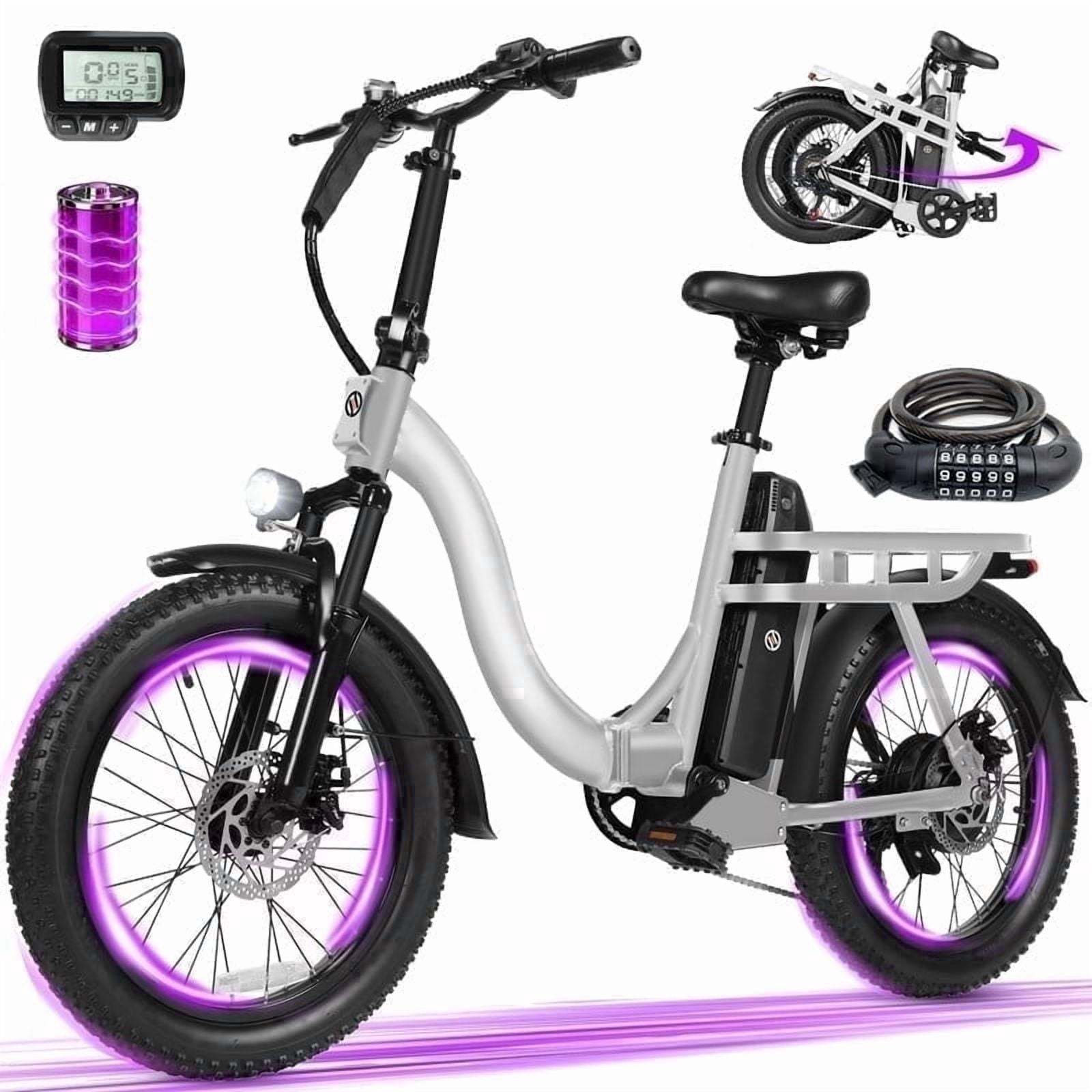 ESKUTE D200 Electric Bike for Adults 750W Peak Motor 20 Mph, Folding ...