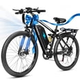 thumbnail image 1 of ESKUTE Electric Bike for Adults, 27.5" Mountain E-Bike, 750W Brushless Motor, Full Suspension, 48V 20.8Ah Removable Battery, 20 MPH, Up to 80 Miles Range, Step-Over Frame, Black, 1 of 7