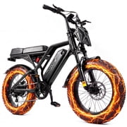 ESKUTE Electric Bike for Adults,750W Motor, 20"x4" Fat Tire, 20mph E Mountain Bike, 48V/15.6AH TUV Certified UL2849 Class 2 Black