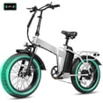 thumbnail image 1 of ESKUTE Folding Electric Bike for Adults with 750W Motor 20 MPH Top Speed, 48V 20.8Ah Battery, 20"x4.0" Fat Tires, 80-Mile Range 7-Speed Gear, White UL2849, 1 of 7