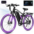 thumbnail image 1 of ESKUTE M200F Electric Bike for Adults, 27.5" Full Suspension Mountain E-Bike, 750W Motor 20 MPH, 48V 20.8Ah Up to 60 Miles Range, Step-Over Electric Bicycle Black, UL2849, 1 of 7