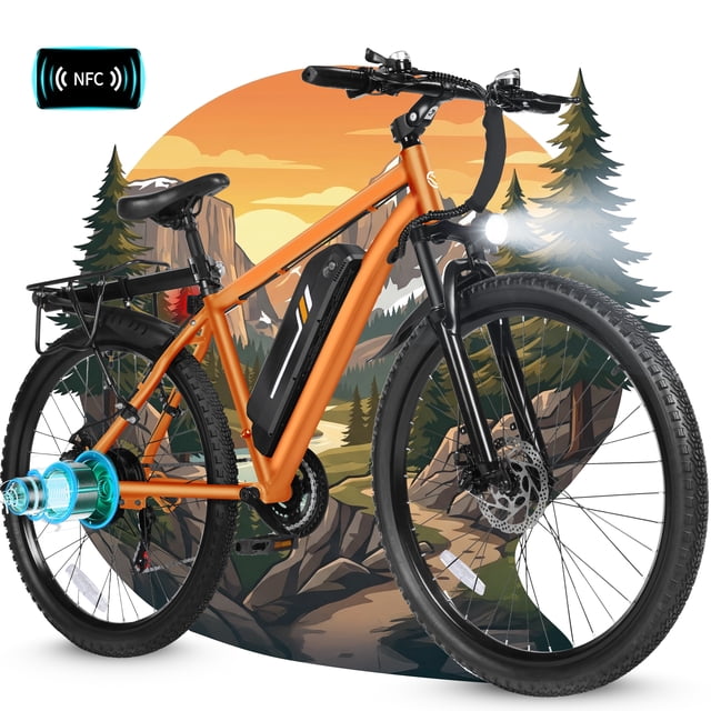 ESKUTE M200P-750W Electric Bike for Adults, 27.5” Mountain E-Bike, 21 ...