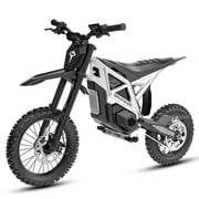 ESKUTE NOVA Beast Electric Dirt Bike for Adults & Teens, 5500W Peak Mid-Drive Motor, 60V 27Ah Battery, Hydraulic Disc Brakes, Nitrogen-Filled Suspension White, UL2849
