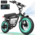 thumbnail image 1 of ESKUTE V201 Electric Bike for adults -Ebike with 500W, 48 V, 15.6 Ah Battery, 20 Inch Fat Tire, 7 Speed, Front Suspension, Black UL2849, 1 of 10