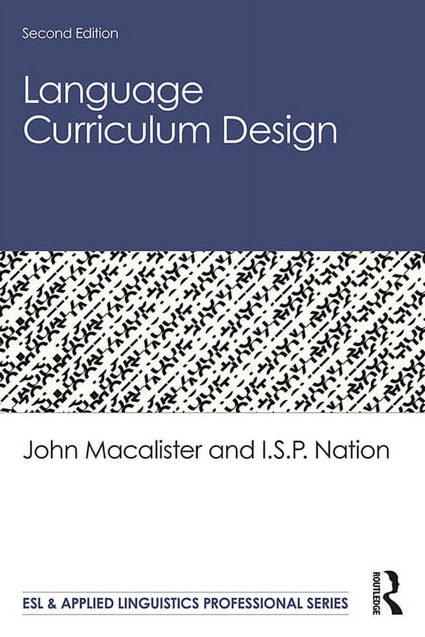 ESL & Applied Linguistics Professional Language Curriculum Design ...