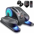 thumbnail image 1 of ESL Under Desk Elliptical - Portable  Exerciser with Pedal Strap for Seniors, Compact Seated Elliptical with Remote Control, LCD Display  Elliptical Trainers for, 1 of 7